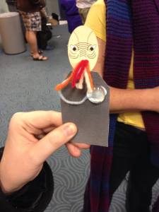 Crafts included an Ood bookmark