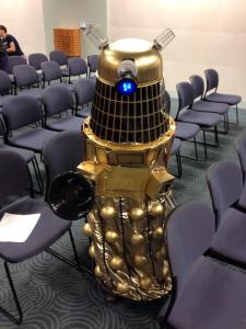 One of the best costumes of the event was this homemade Dalek